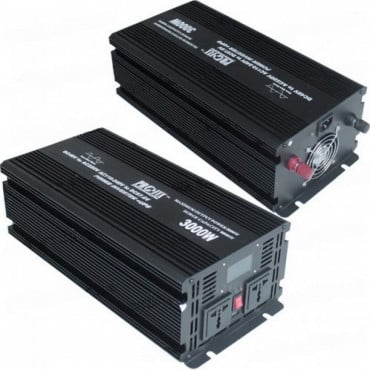 Инвертор с чистой синусоидой 12V в 220V ProFix 3000W (макс.6000W) с зарядкой + UPS, LCD дисплей - Фото №1