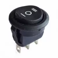 Переключатель on-off-on, черный, 3pin (KCD1-103-8)